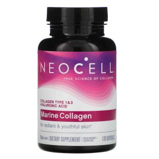 NeoCell Marine Collagen (Kolagen typu 1 i 3 + Kwas hialuronowy) 120 Kapsułek