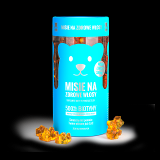Noble Health Misie na zdrowe włosy 60 żelek