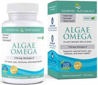 NORDIC NATURALS Algae Omega 715mg (Omega-3, EPA, DHA) 60 Kapsułek żelowych