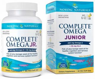 NORDIC NATURALS Complete Omega Junior 283mg (Omega-3 EPA, DHA) 90 Kapsułek żelowych