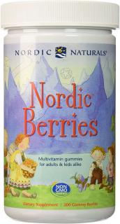 NORDIC NATURALS Nordic Berries Multivitamin (Multiwitamina dla Dzieci i Dorosłych Bez Glutenu) Original Flavor 200 żelek