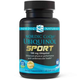 Nordic Naturals Nordic CoQ10 Ubiquinol Sport (Ubichinol Koenzym Q10 NSF Certified for Sport) - 60 kapsułek żelowych
