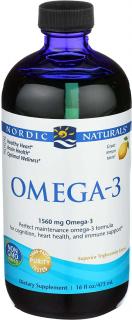 Nordic Naturals Omega-3 1560mg (EPA DHA Wsparcie Zdrowia Mózgu i Serca) 473ml Cytryna