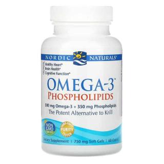 NORDIC NATURALS Omega-3 Phospholipids (Serce, Mózg) 60 Kapsułek żelowych