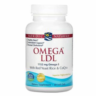 NORDIC NATURALS Omega LDL With Red Yeast Rice and CoQ10 60 Kapsułek żelowych