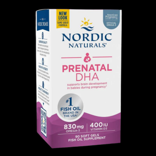 NORDIC NATURALS Prenatal DHA (Omega-3 EPA DHA + Witamina D3) 90 kapsułek