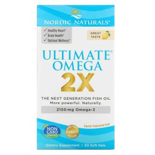 NORDIC NATURALS Ultimate Omega 2X 2150mg  (Omega-3) 60 Kapsułek żelowych