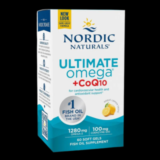 NORDIC NATURALS Ultimate Omega + CoQ10 100mg (Omega-3, Koenzym Q10) 60 Kapsułek żelowych