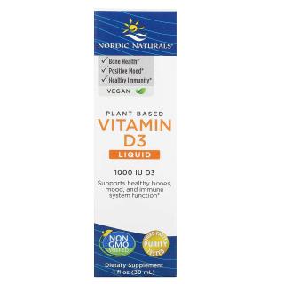 NORDIC NATURALS Vitamina D3 Vegan 1000 IU (Witamina D3) 30ml