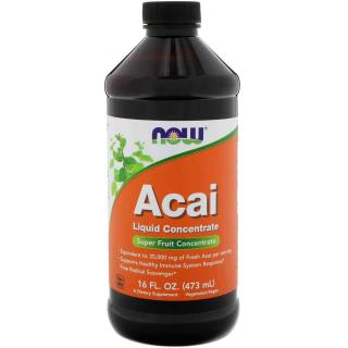 NOW FOODS Acai Liquid Concentrate (Koncentrat z Owoców Acai) 437ml