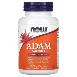 NOW FOODS Adam Multivitamin (Multiwitamina dla Mężczyzn) 90 Kapsułek wegetariańskich