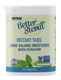 NOW FOODS BetterStevia Instant Tabs (Słodzik bez Kalorii) 175 Tabletek wegańskich