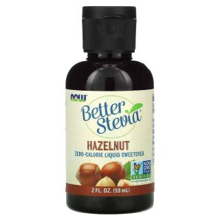 NOW FOODS BetterStevia Liquid Hazelnut (Orzech laskowy - Słodzik bez Kalorii) 59ml