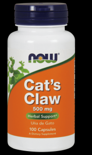 NOW FOODS Cat's Claw (Koci Pazur) 500mg - 100 kapsułek wegetariańskich