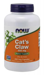 NOW FOODS Cat's Claw (Koci Pazur) 500mg - 250 kapsułek wegetariańskich