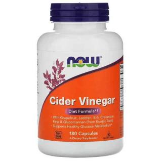 NOW FOODS Cider Vinegar (Ocet cydrowy) 180 Kapsułek wegetariańskich