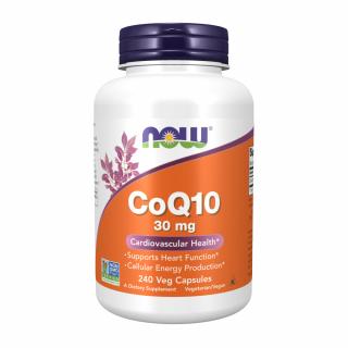 NOW FOODS CoQ10 30mg (Koenzym Q10) 240 Kapsułek wegetariańskich