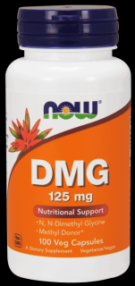 NOW FOODS DMG witamina B15 (Kwas Pangamowy) 125mg - 100 kapsułek wegańskich