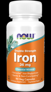 NOW FOODS Double Strength Iron (90 kaps.)