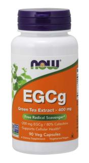 NOW FOODS EGCg Ekstrakt z Zielonej Herbaty 400mg - 90 wegańskich kapsułek
