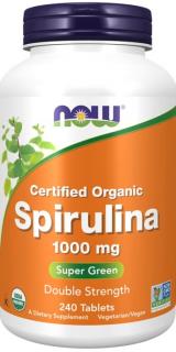 NOW FOODS EKO Spirulina 1000 mg (240 tabl.)