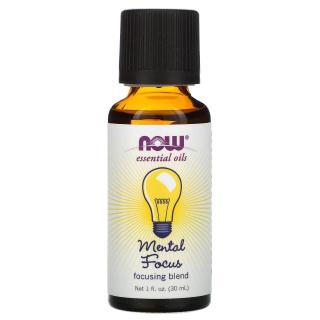 NOW FOODS Essential Oil (Olejek Eteryczny) Mental Focus Oil Blend 30ml