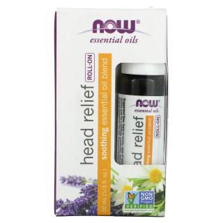 NOW FOODS Essential Oil (Olejek Eteryczny w Kulce) Head Relief Roll-On 10ml