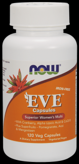 NOW FOODS Eve Multivitamin (Multiwitamina dla Kobiet) 120 Kapsułek wegetariańskich