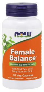 NOW FOODS Female Balance (Wspierająca formuła dla kobiet) 90 Kapsułek wegetariańskich