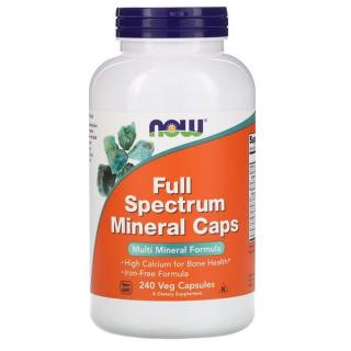 NOW FOODS Full Spectrum Mineral Caps (Jod, Magnez, Cynk, Chrom, Selen) 240 Kapsułek wegetariańskich