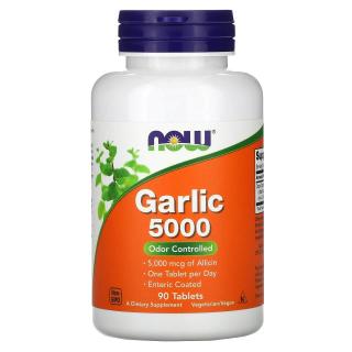 NOW FOODS Garlic 5000 (Czosnek) 90 Tabletek wegetariańskich