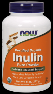 NOW FOODS Inulin Organic Pure Powder (Inulina w Proszku BIO) - 227g