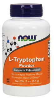 NOW FOODS L-Tryptophan (L-Tryptofan - Wsparcie Zdrowego Snu) Proszek 57g