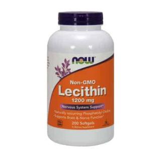 NOW FOODS Lecithin (Lecytyna) 1200mg - 200 kapsułek żelowych