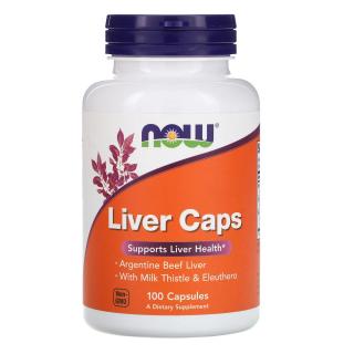 NOW FOODS Liver Caps (Wsparcie dla zdrowia wątroby) 100 Kapsułek