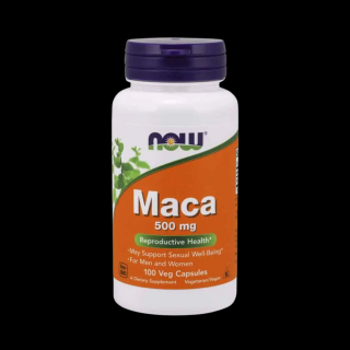 NOW FOODS Maca 500mg (Energia i Witalność) 100 Kapsułek wegetariańskich