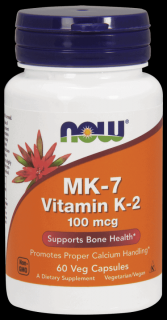 NOW FOODS MK7 Vitamin K2 (MK7 Witamina K2) 100mcg - 60 Kapsułek wegańskich
