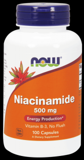 NOW FOODS Niacinamide (Niacynamid) 500mg - 100 kapsułek