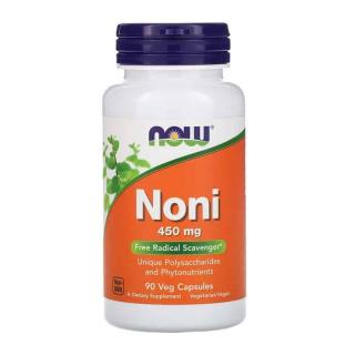 NOW FOODS Noni 450mg (Polisacharydy i Fitoskładniki) 90 Kapsułek wegetariańskich