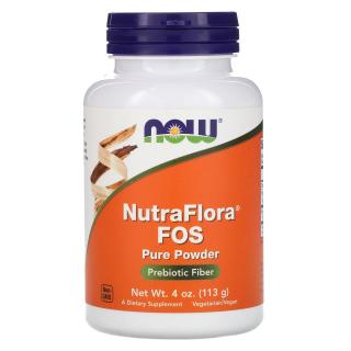 NOW FOODS NutraFlora FOS Pure Powder (Błonnik prebiotyczny w proszku) 113g