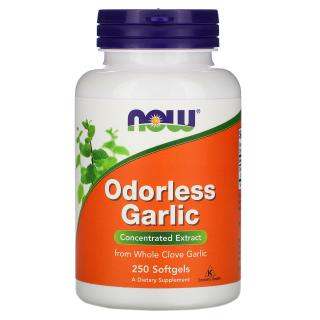 NOW FOODS Odorless Garlic (Czosnek bezzapachowy) 100 Kapsułek żelowych