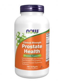 NOW FOODS Prostate Health Clinical Strength (Wsparcie prostaty) 180 Kapsułek żelowych