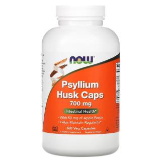 NOW FOODS Psyllium Husk 700mg (Błonnik pokarmowy) 360 Kapsułek wegetariańskich