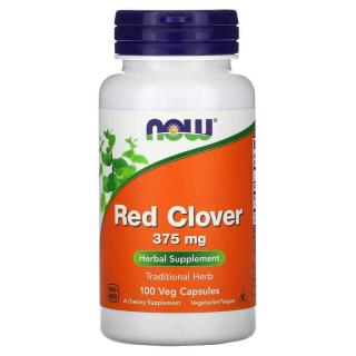 NOW FOODS Red Clover 375mg (Czerwona Koniczyna) 100 Kapsułek wegetariańskich