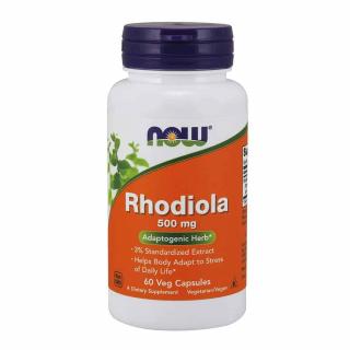 NOW FOODS Rhodiola 500mg (Różeniec Górski) 60 Kapsułek wegetariańskich