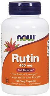 NOW FOODS Rutin 450mg (Rutyna) 100 Kapsułek wegetariańskich