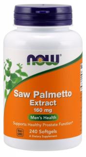 NOW FOODS Saw Palmetto Extract - Palma Sabalowa Ekstrakt 160 mg  (240 kaps.)