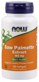 NOW FOODS Saw Palmetto Extract - Palma Sabalowa - standaryzowany ekstrakt (120 kaps.)
