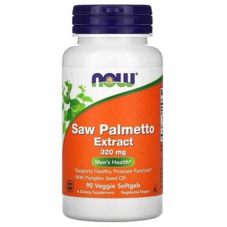 NOW FOODS Saw Palmetto Extract with Pumpkin Seed Oil 90 Kapsułek wegetariańskich żelowych