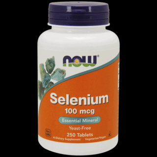 NOW FOODS Selenium 100mcg (Selen) 250 tabletek wegańskich